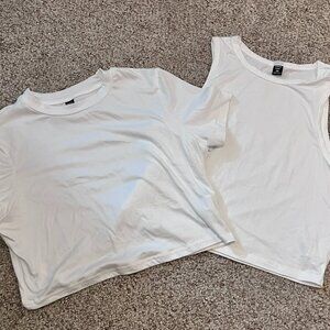 2 New Tops White 2XL